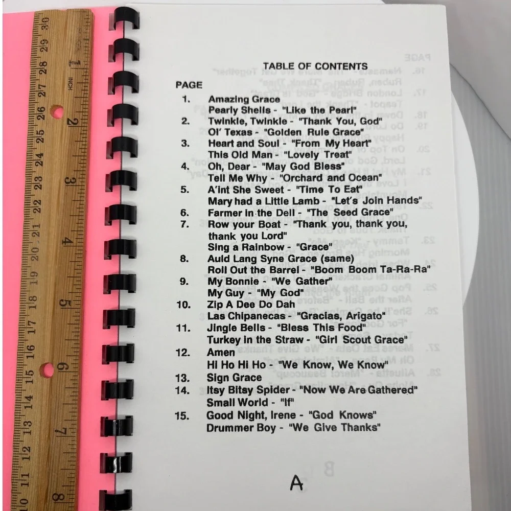 Amazing Graces Katie Jimenez Spiral Bound Prayer Songbook Mealtime Blessings